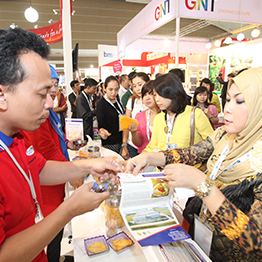 Exhibitor booth at Fi Asia