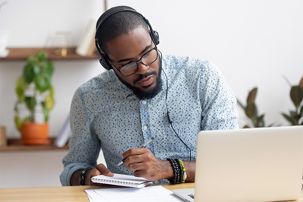 Following an online course