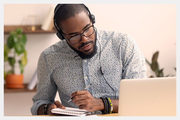 Following an online course