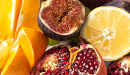 tropical fruits and oranges