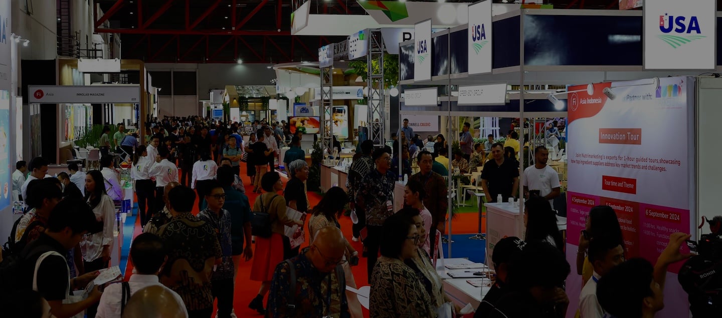 Show floor at Fi Asia Indonesia