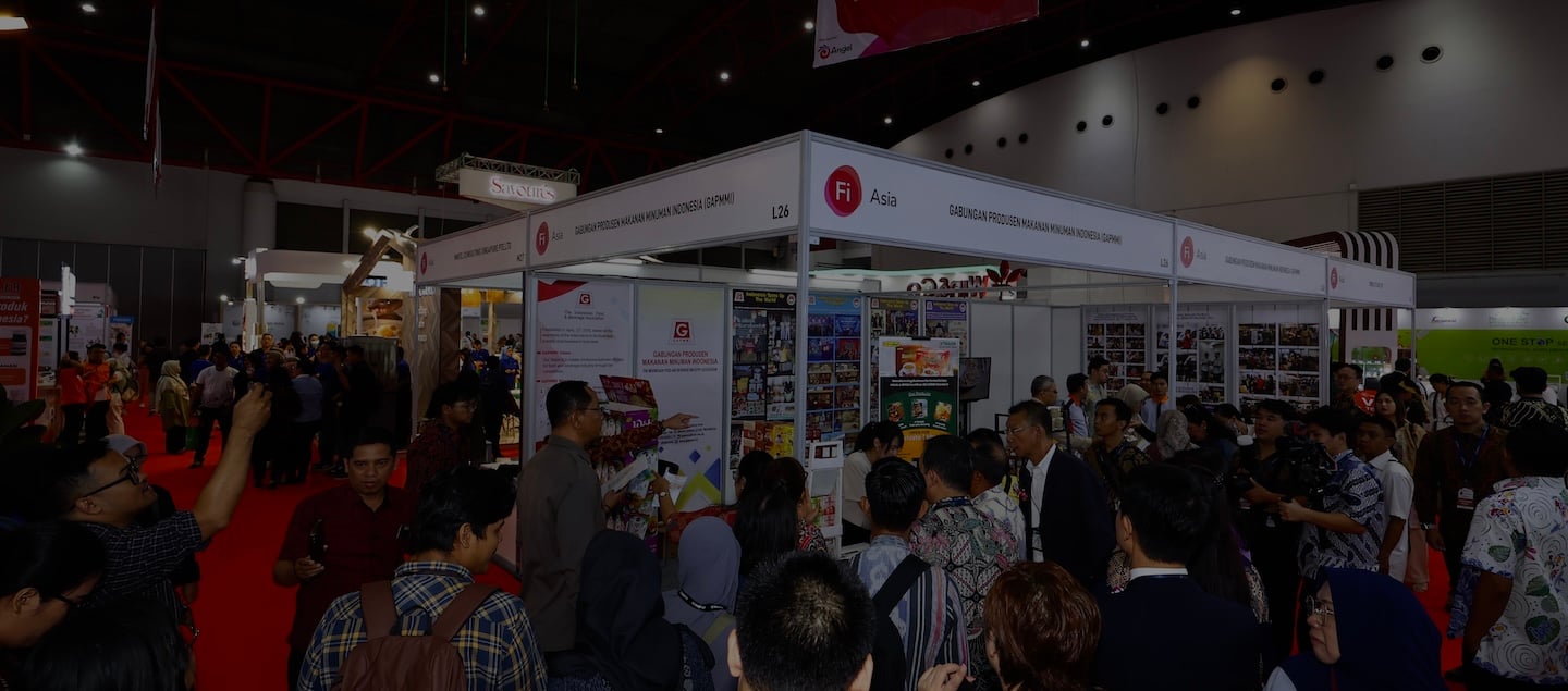 busy show room floor at Fi Asia Indonesia