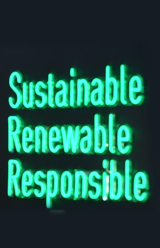 sustainability sign