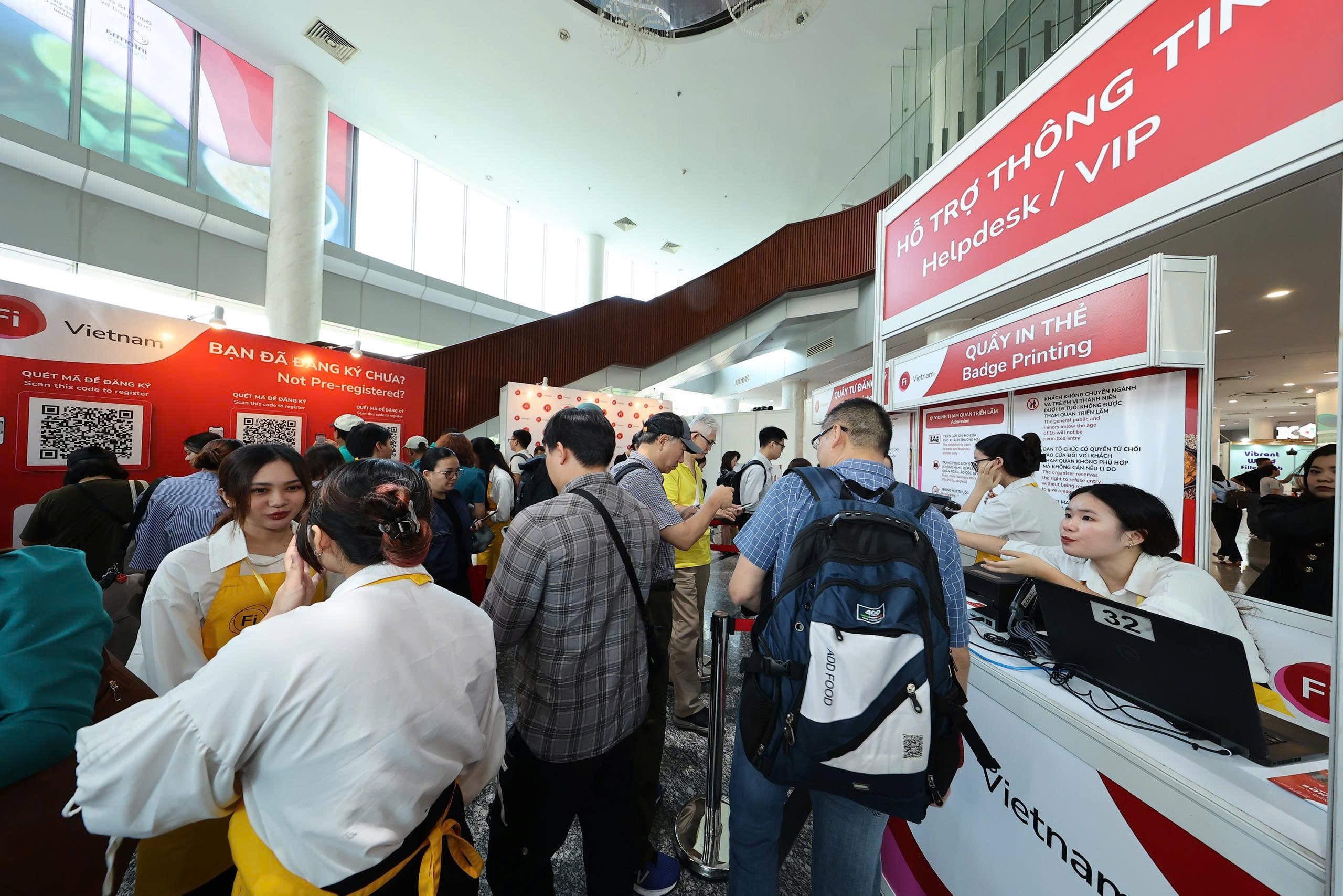Products on display at Fi Vietnam