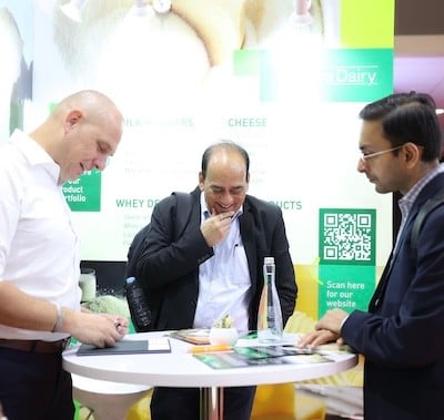 Visitors looking at products at Fi Asia Indonesia