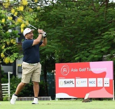 Golfer at Fi Asia Golf Tournament 2025