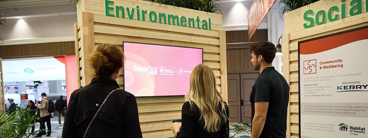 sustainable stand at the events