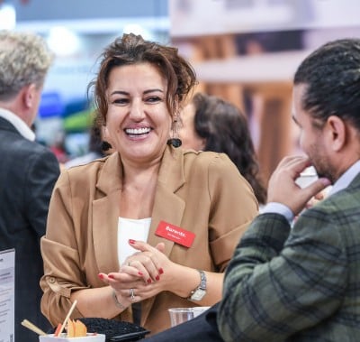 People networking at Fi Europe