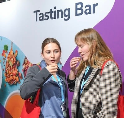 Visitors sampling at Fi Europe