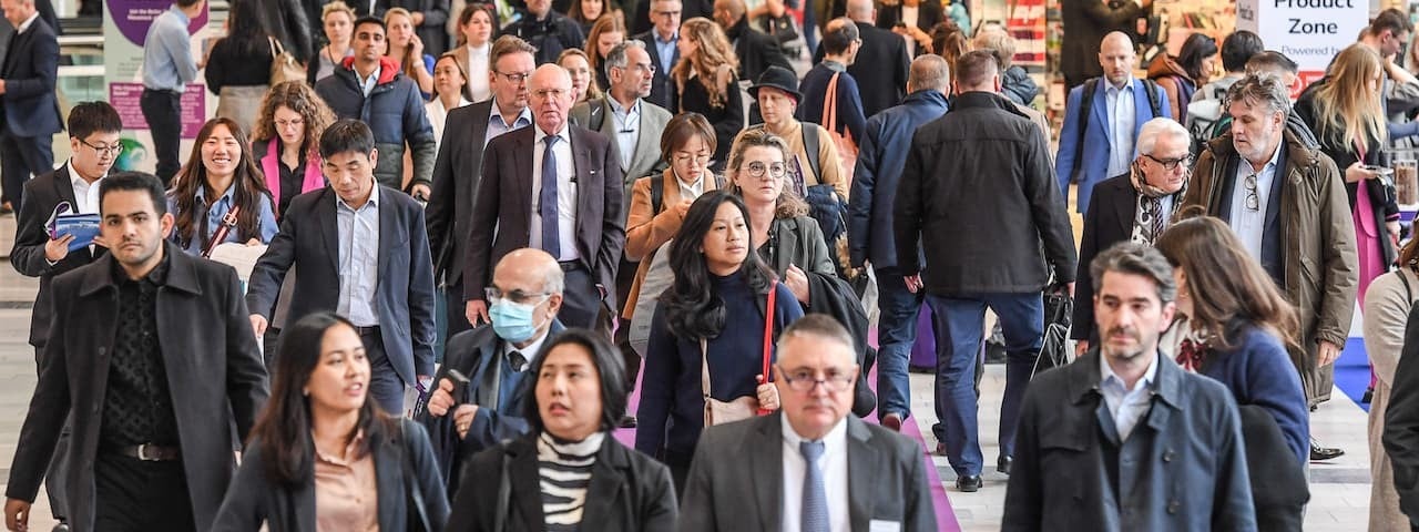 Busy show floor at Fi Europe 