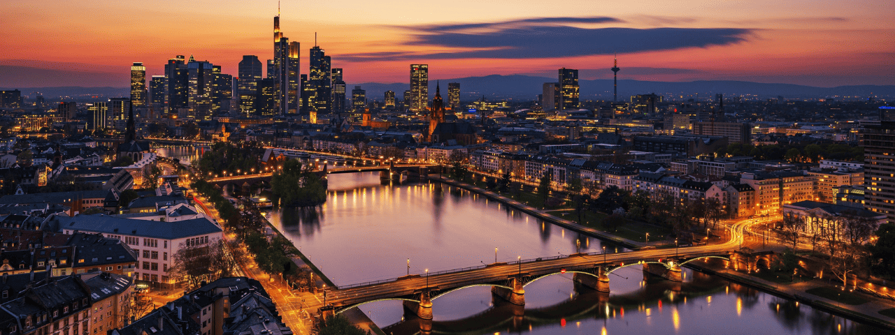 A city landscape of Frankfurt