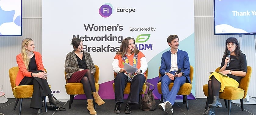 Panel discussion at Women's Networking Breakfast at Fi Europe