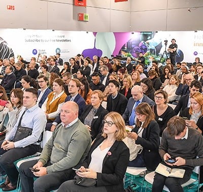 Crowd in theatre at Fi Europe