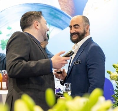 visitors networking at Fi Europe