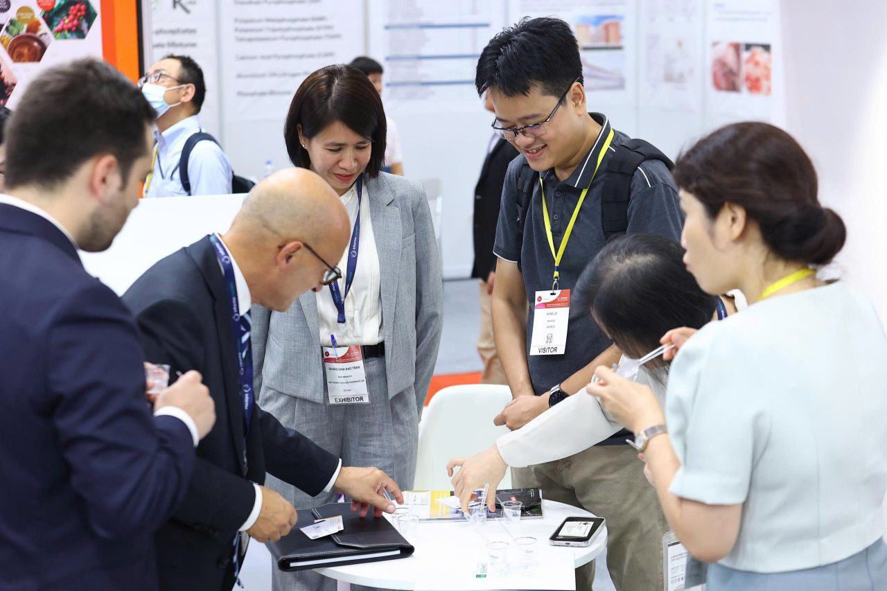 Visitors at table at Fi Vietnam