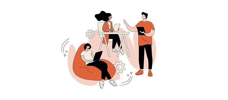 digital marketing team work